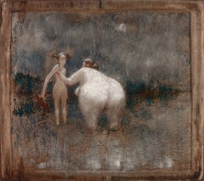 «Купание Дочки», доска, см. техн., 1980.jpg